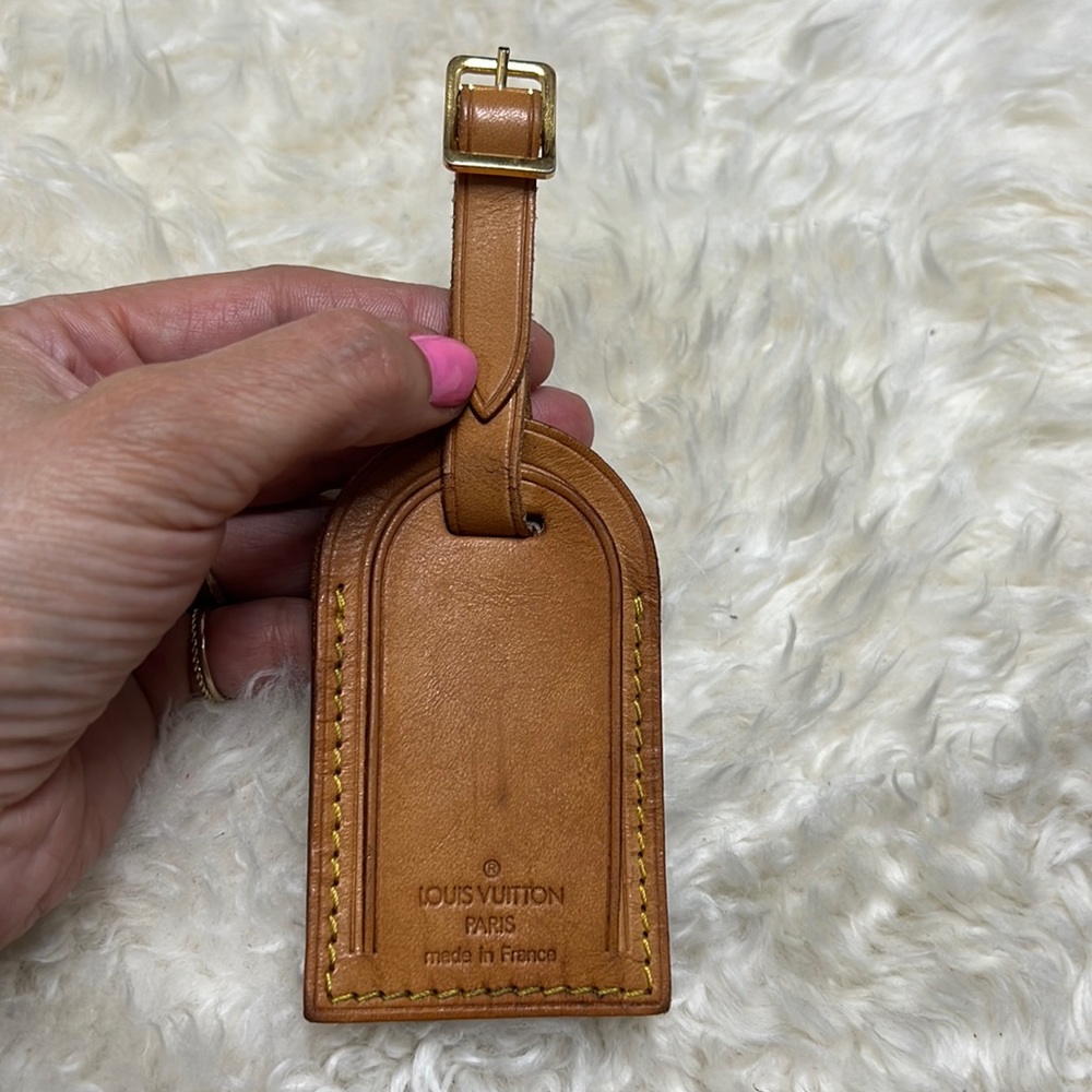 Louis Vuitton Authentic Vachetta Luggage Name Tag